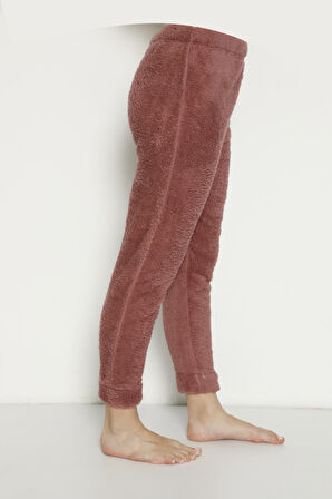 Cepsiz Lüx Pofuduk Polar Kışlık Pijama Altı cepsizpof