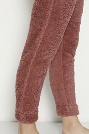 Cepsiz Lüx Pofuduk Polar Kışlık Pijama Altı cepsizpof