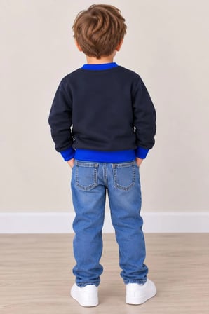 Unisex Ayıcık Baskılı 3 İp Sweatshirt