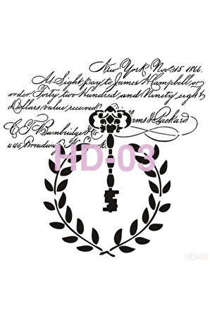 Hd003 Home Dekor Stencil 45x45