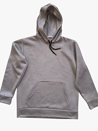 Kapüşonlu 3 İplik Sweatshirt