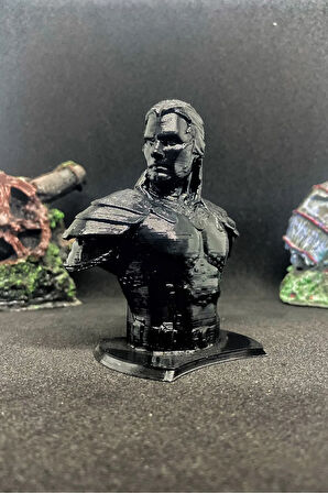 Witcher Gerald Of Rivia Büst 10cm - Siyah