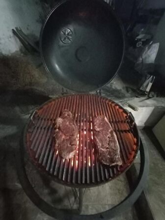 37 cm Yuvarlak Daire Döküm Küre Mangal Izgarası Blooma,Weber,Grillstar,Robust Mangallarına uygun