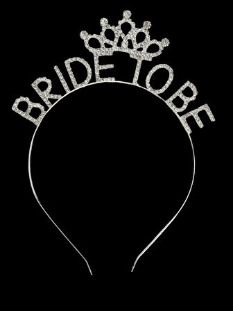 Bride To Be Metal Kristal Taşlı Taç Bekarlığa Veda Nedime Tacı