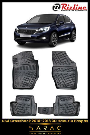 Rizline DS4 Crossback 2017 Model 3D Havuzlu Paspas