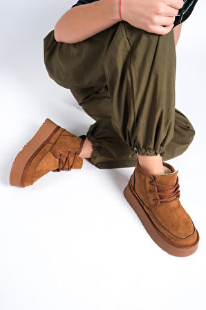 Ugy Taba (4.5 CM) İçi Kürklü Bağcıklı Günlük Kullanım Bot