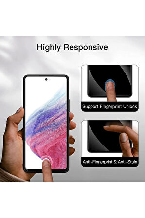Samsung Galaxy A53 / A52 / A51 Tam Uyumlu Nano Ekran Koruyucu Kırılmaz Cam - Ince Ve Esnek