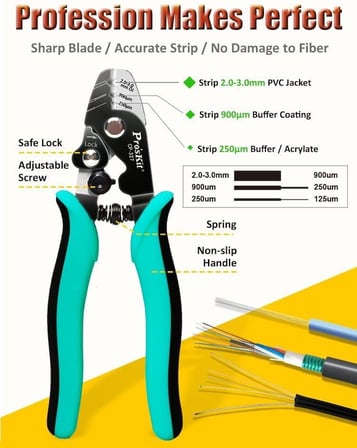 Proskit CP-327 Fiber Optik Kablo Soyucu Sıyırıcı