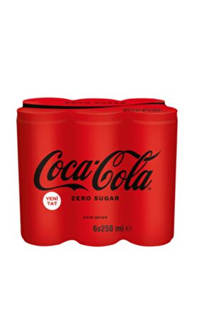 Coca Cola Şekersiz Kutu 6x250 ml