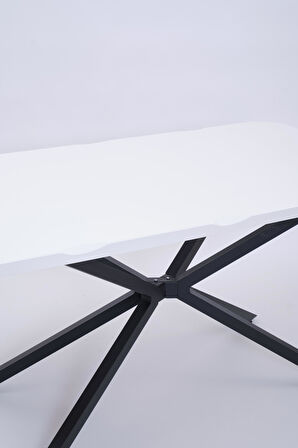 Kütük MDF Boyalı Lak Panel Mutfak Yemek Masası 90x160