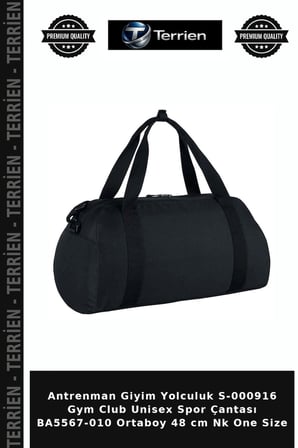 Antrenman Giyim Yolculuk S-000916 Gym Club Unisex Spor Çantası BA5567-010 Ortaboy 48 cm Nk One Size