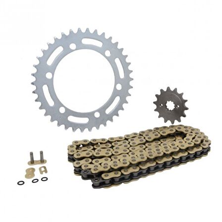 Yamaha R25-MT25 Zincir Dişli Seti Oringli (520 SFR Gold Zincir) 14t-43t ARASMOTO