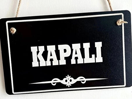  Açık Kapalı Çift Yön Kapı Tabelası Mağaza Dükkan Açık Kapalı Yazısı, Uyarısı (25x15 cm)