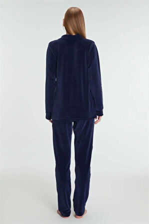 AmoraSecret AmoraSecret Pamuklu Fermuarlı Sweatshirt Pantolon Pijama Takımı