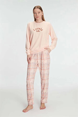 AmoraSecret AmoraSecret Pamuklu Kışlık Uzun Kol Kadın Pijama Takım