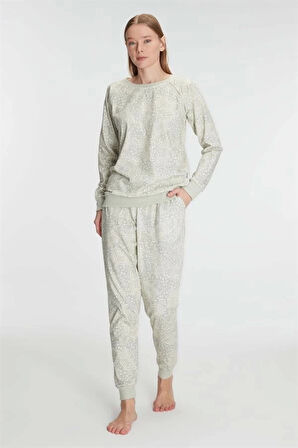 AmoraSecret AmoraSecret Pamuklu Uzun Kol Kışlık Pijama Takımı