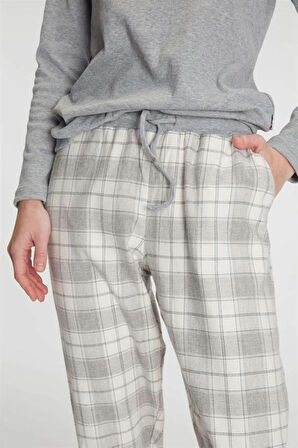 AmoraSecret Anıl Pamuklu Uzun Kol Pijama Takımı