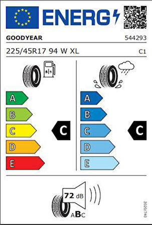 Goodyear 225/45R17 94W Eagle Sport TZ XL FP Oto Yaz Lastiği ( Üretim : 2024 )