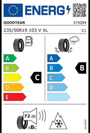 Goodyear 235/50 R19 103V UltraGrip Performance+ XL FP Oto Kış Lastiği (Üretim:2024)