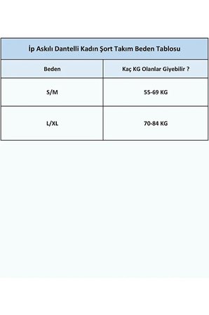 Ip Askılı Dantelli Kadın Şort Takım 562