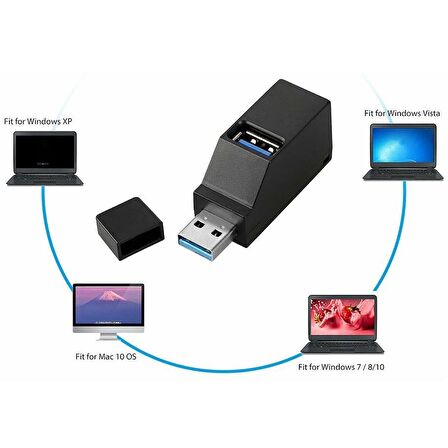 Usb Hub 3 Port 2.0 3.0 Çoklayıcı Switch