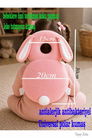 Teknor Bebek Kafa Koruma Yastığı Tavşan Model 20x30 Ebat