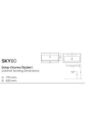 KAREN BANYO SKY 80 LAVABO