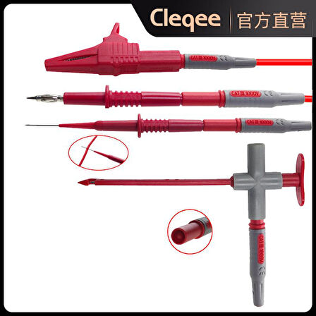 P1305B 10 parça  Çok Işlevli Değiştirilebilir Multimetre Probu Test ölçüm Kablo kiti