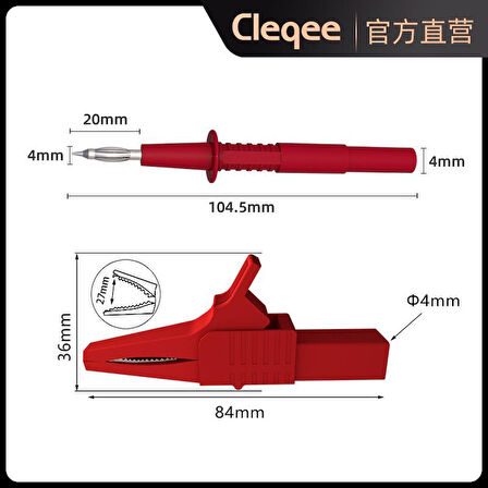 P1305B 10 parça  Çok Işlevli Değiştirilebilir Multimetre Probu Test ölçüm Kablo kiti