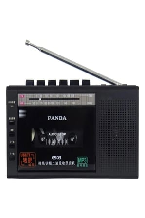 Panda 6503 25W Kaset Çalar Radyo USB/TF  Kaydedici Bant Mikrofon Çok Fonksiyonlu Müzik Çalar