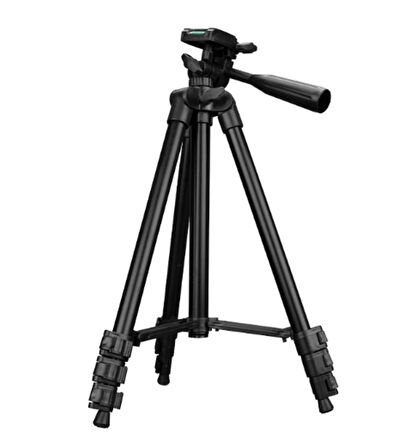 3120A 106 cm Siyah Tripod  Profesyonel Fotoğraf Video Çekimi Tripot Telefon Tutucu