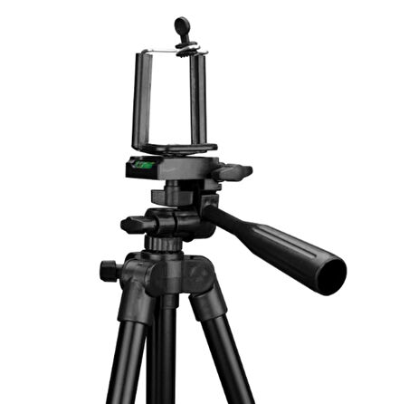 3120A 106 cm Siyah Tripod  Profesyonel Fotoğraf Video Çekimi Tripot Telefon Tutucu