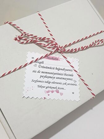 Memnuniyet ve Teşekkür Kartı 50 Adet