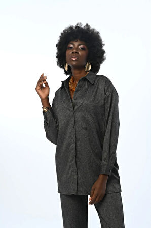 KADIN DÜZ RENK TEK CEPLİ GÖMLEK