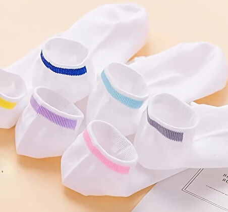 5 Çift Sevimli  Desenli Kadın/kız çorap dikişli ayak bileği düşük kesim genç Çorabı  36-40