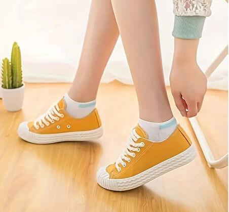 5 Çift Sevimli  Desenli Kadın/kız çorap dikişli ayak bileği düşük kesim genç Çorabı  36-40