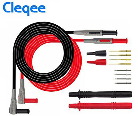 P1300A 12 parça  Çok Işlevli Değiştirilebilir Multimetre Probu Test ölçüm Kablo kiti