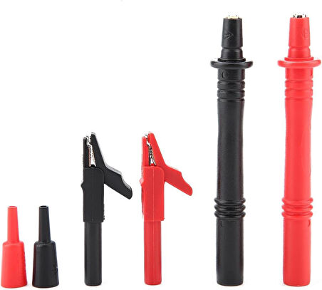 P1300C 16 parça  Çok Işlevli Değiştirilebilir Multimetre Probu Test ölçüm Kablo kiti