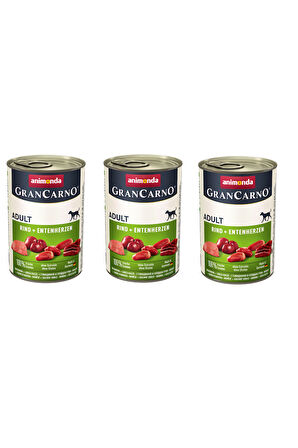 Animonda Gran Carno Sığır ve Ördekli Köpek Konserve 400 Gr. X 3 Adet