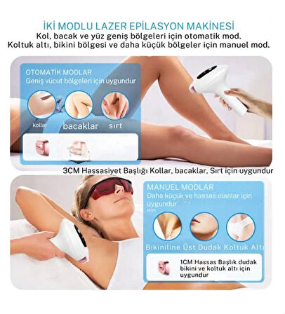 Ağrısız IPL Buz lazer Cihazı 5 Mod Manyetik Değiştirebilir Kapak Kadın-Erkek İçin Kalıcı Epilasyon