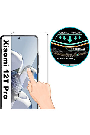 Xiaomi 12t Pro Nano Ekran Koruyucu Kırılmaz Cam Tam Uyumlu - İnce ve Esnek