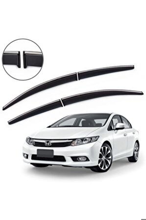 Honda Civic Fb7 Krom Çıtalı Cam Rüzgarlığı 2012-2016