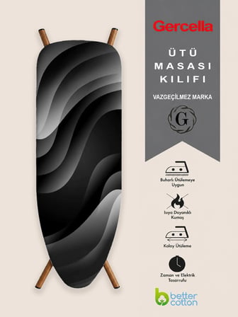 (HEDİYELİ) SİLLOUTTE ÜTÜ MASASI KILIFI BEZİ ÖRTÜSÜ