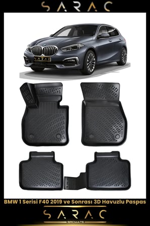 Bmw 1 Serisi F40 2019 Model Araca Özel 3d Havuzlu Paspas