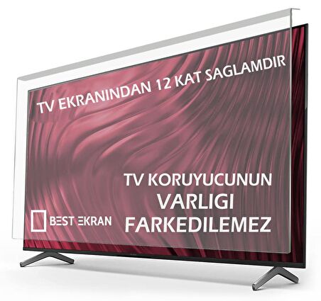 Grundig Monaco 65 GHQ 9550A Tv Ekran Koruyucu - Grundig 65" inç Qled Ekran Koruyucu 65GHQ9550A