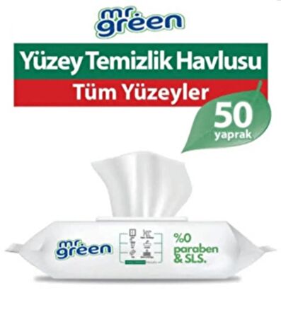 Mr Green Yüzey Temizlik Havlusu 50 yaprak 4 Adet