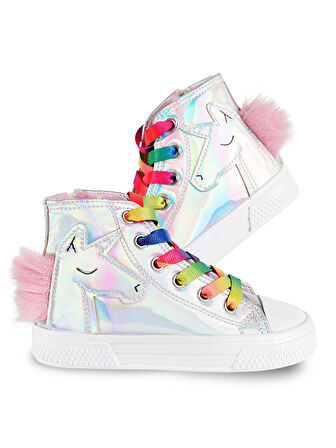 Unicorn Hologramlı Kız Sneakers