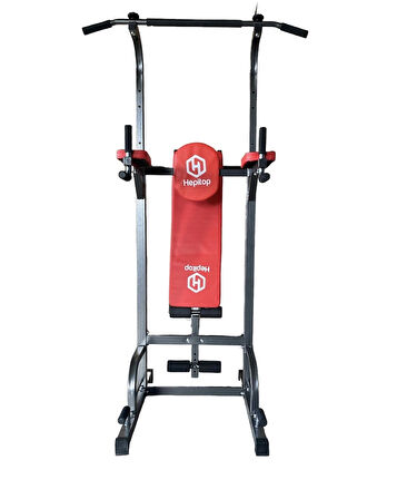 Hepitop Güç Kulesi Fitness Çalışma İstasyonu, Mekik Sehpası, Tutamaklar ve Bacak Uzatmaları Dips