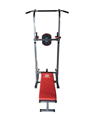 Hepitop Güç Kulesi Fitness Çalışma İstasyonu, Mekik Sehpası, Tutamaklar ve Bacak Uzatmaları Dips