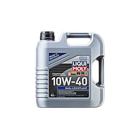 Liqui Moly 10W40 Kısmi Sentetik MoS2'li LEICHTLAUF 4 Litre Motor Yağı 6948